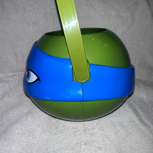 2015 Viacom Leonardo Teenage Mutant Ninja Turtles Easter Halloween Basket Bucket - Picture 4 of 6